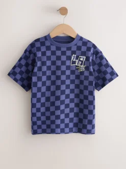 Berry/écru/violet - Lot de 3 t-shirts à manches courtes à imprimé graphique décontractés (3-16ans)