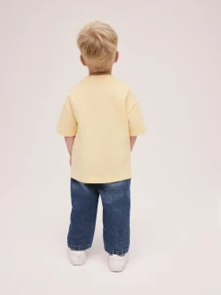 Bestie de Mama Jaune - Petit t-shirt graphique à manches courtes (3mois à7ans)