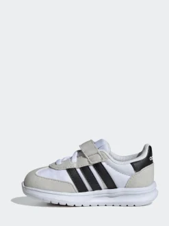 Blanc - adidas Run 70s 2.0 Baskets bébé à crochets et boucles