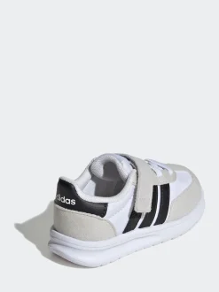 Blanc - adidas Run 70s 2.0 Baskets bébé à crochets et boucles