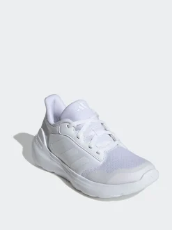 Blanc - adidas Tensaur Run 2.0 Baskets Dentelle Junior