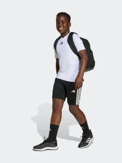 Blanc - adidas Train Essentials Ensemble T-shirt et short à 3rayures pour enfant