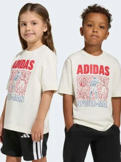 Blanc - adidas T-shirt Marvel Spider-Man Little Kids