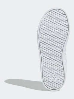 Blanc - adidas VS Pace 2.0 Baskets enfant à crochets et boucles