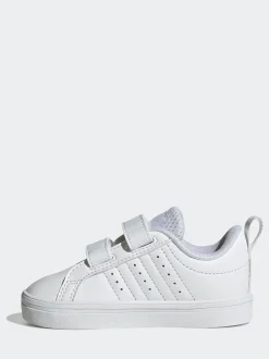 Blanc - adidas VS Pace 2.0 Baskets bébé à crochets et boucles