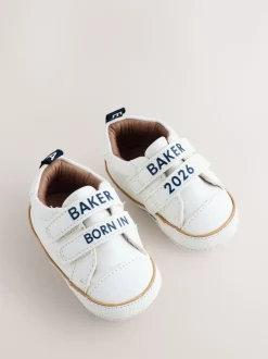 Blanc - Baker by Ted Baker Bébé garçon Born in 2026 Baskets Padders