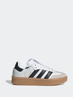 Blanc - Baskets adidas Originals Samba XLG en dentelle junior