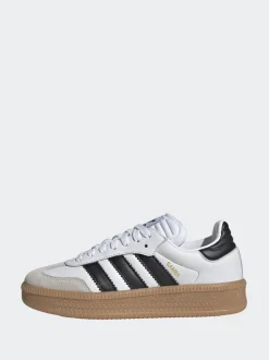 Blanc - Baskets adidas Originals Samba XLG en dentelle junior