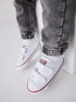 Blanc - Baskets Converse Chuck Ox 2V pour bébé