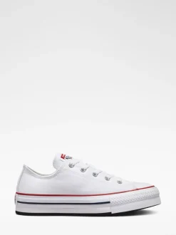 Blanc - Baskets pour jeunes Converse EVA Lift Chuck Ox