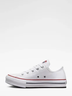 Blanc - Baskets pour jeunes Converse EVA Lift Chuck Ox