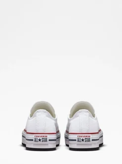 Blanc - Baskets pour jeunes Converse EVA Lift Chuck Ox