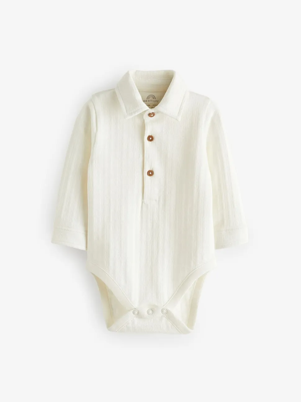 Blanc - Body chemise texturé bébé (0mois à3ans)