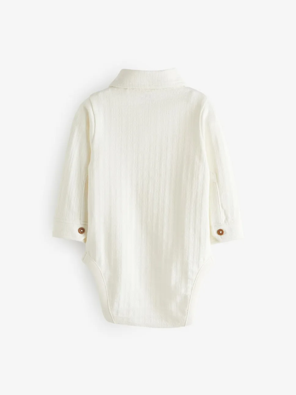 Blanc - Body chemise texturé bébé (0mois à3ans)