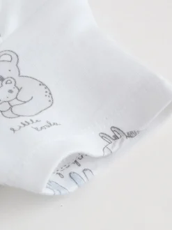 Blanc - Bodys pour bébés Manches courtes 5 Pack