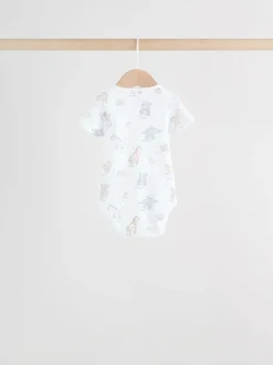 Blanc - Bodys pour bébés Manches courtes 5 Pack