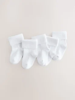 Blanc - Chaussettes bébé roulées (0 mois à 2 ans)
