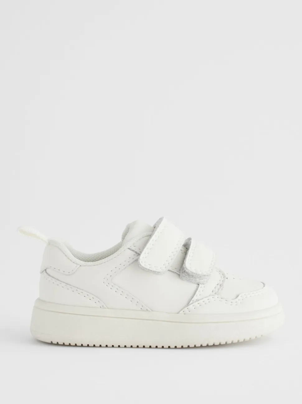Blanc - Chaussures bébé Splash en cuir à fermeture scratch