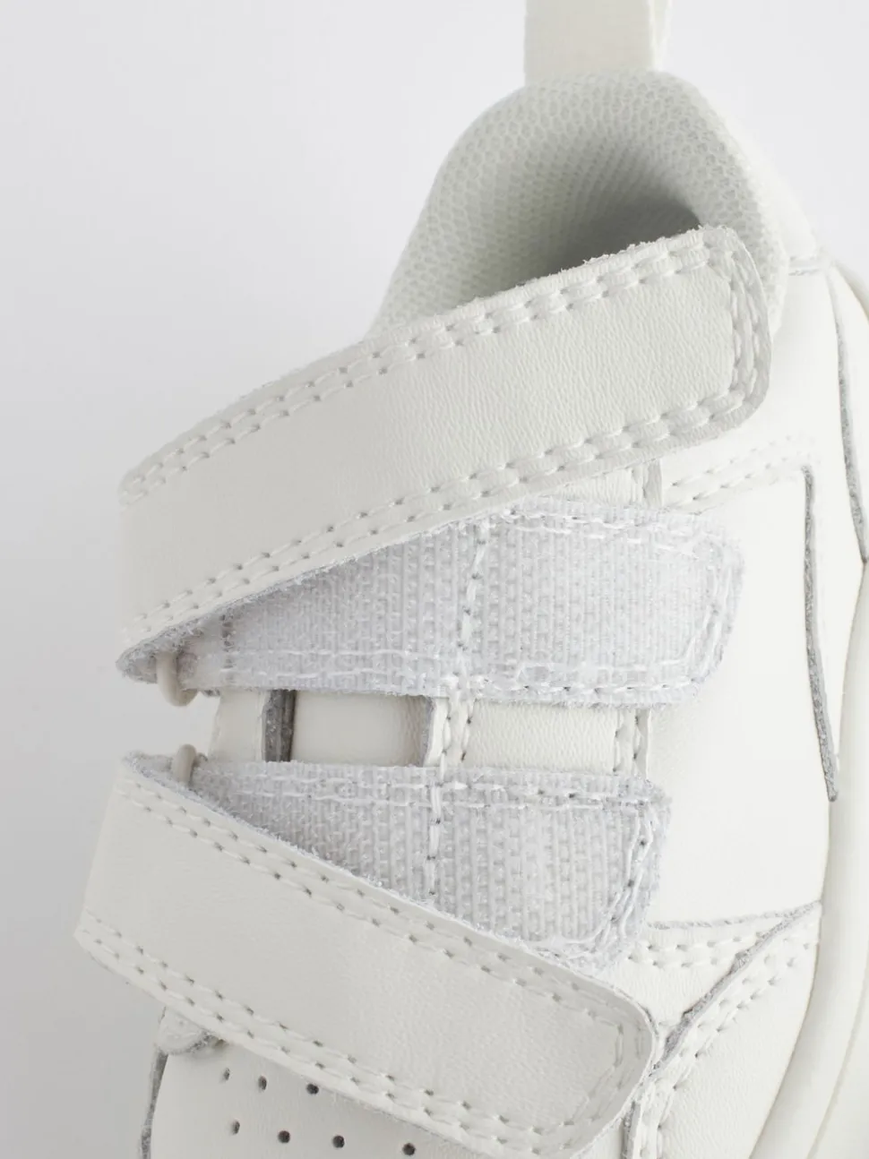 Blanc - Chaussures bébé Splash en cuir à fermeture scratch