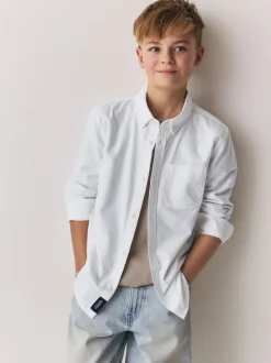 Blanc - Chemise Oxford Superdry