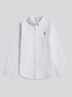 Blanc - Chemise Oxford U.S. Polo Assn Garçons