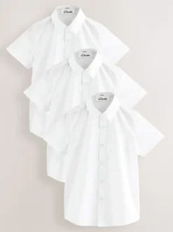Blanc - Clarks Lot de 3 chemises d’école à manches courtes