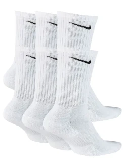Blanc - Col rond - Lot de chaussettes Nike Everyday Cushioned 6