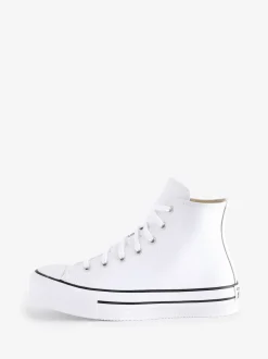 Blanc - Converse Baskets EVA Leather Lift Youth