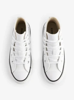 Blanc - Converse baskets en cuir EVA Lift Junior All Star