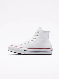 Blanc - Converse Eva Baskets montante pour jeunes