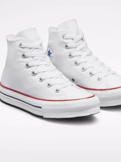 Blanc - Converse Eva Baskets montante pour jeunes