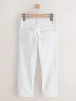 Blanc - Jeans extensibles (3-17yrs)