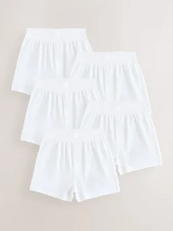 Blanc - Lot 5 100boxers amples  % coton (1.5-16ans)