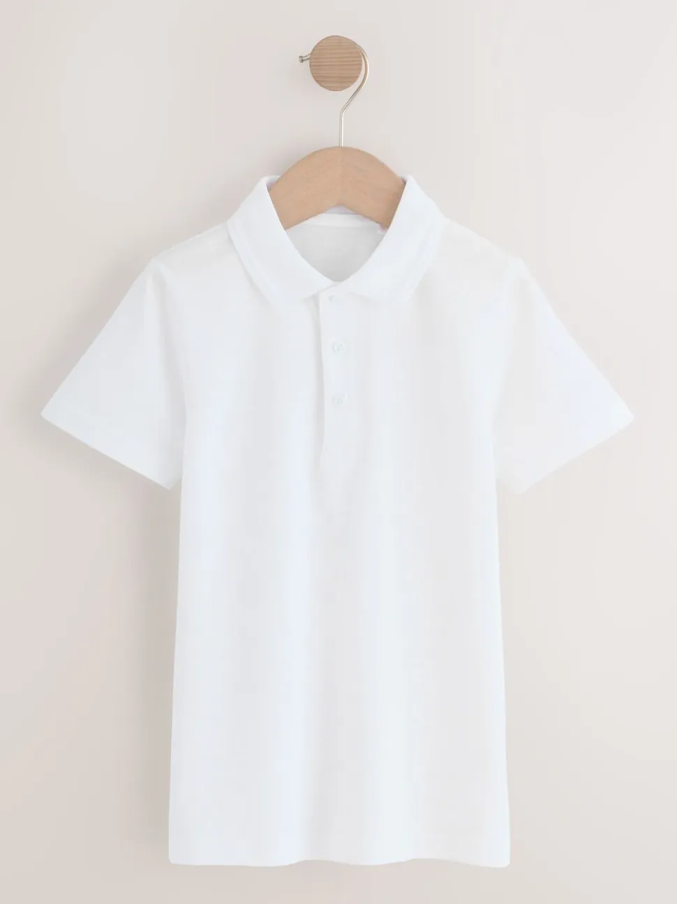 Blanc - Lot de 5 chemises à manches courtes Coupe ajustée en coton pour l’école (3-16ans)