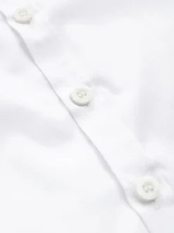 Blanc - Lot de 2 chemises stretch à manches longues pour l'école (3-16ans)