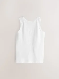 Blanc - Lot de 10 gilets en coton (1.5-16ans)