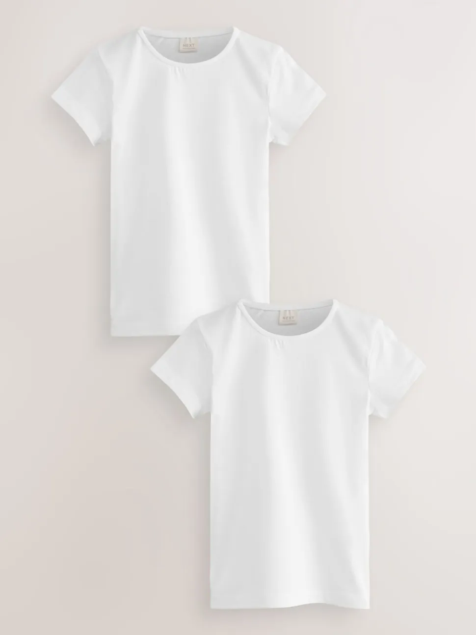 Blanc - Lot de 2 t-shirts d’école de sport 100% coton (3-16ans)