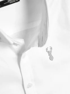 Blanc - Manches courtes Coton riche Oxford Chemise (3-16ans)