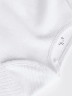 Blanc - Manches longues Rib Bébé Body 5 Pack