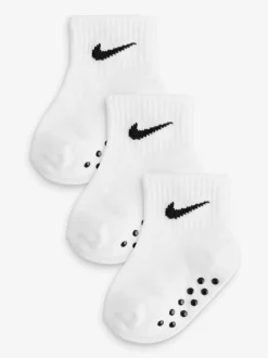 Blanc - Nike Chaussettes Gripper pour nourrissons 3 Lot