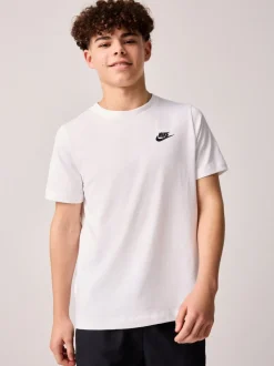 Blanc - Nike Club T-Shirt