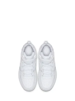 Blanc - Nike Junior Court Borough Mid Trainers