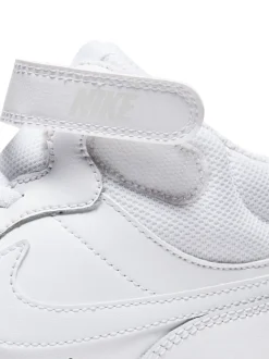 Blanc - Nike Junior Court Borough Mid Trainers