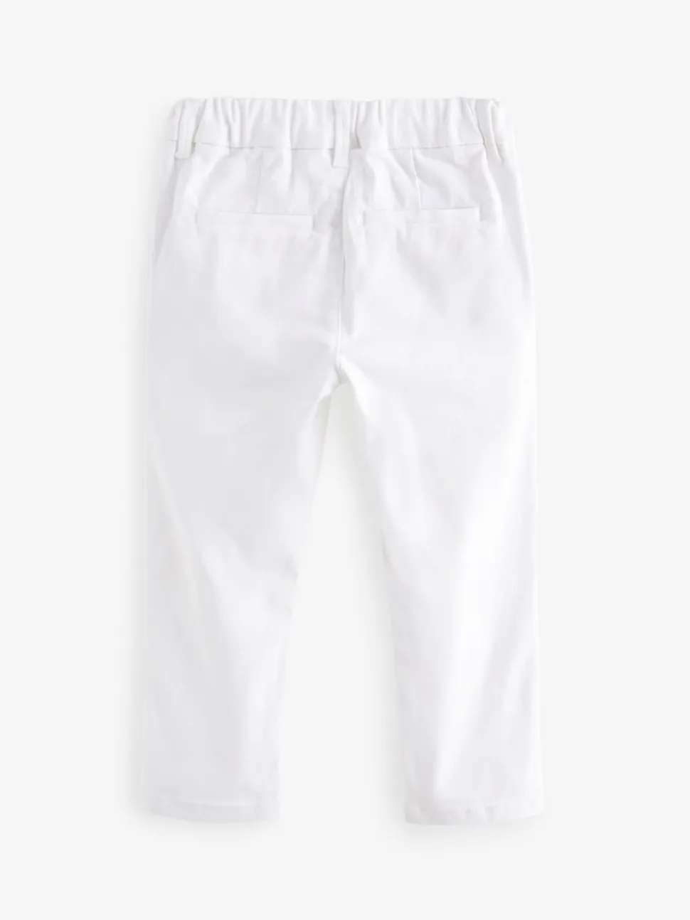 Blanc - Pantalon chino extensible (3mois-7ans)