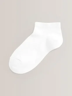 Blanc - Paquet de 7 chaussettes d'entraînement en coton riche