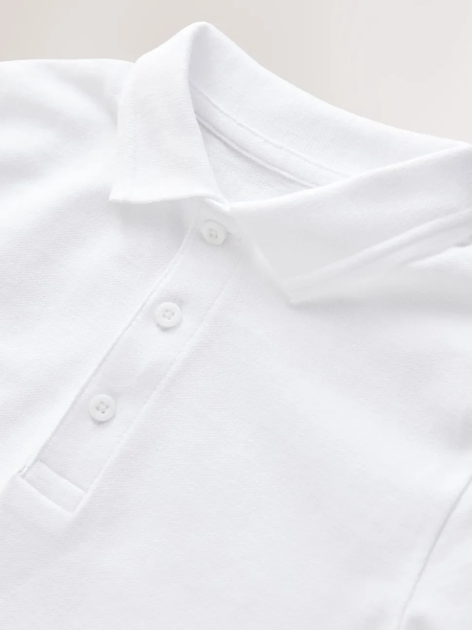 Blanc - Polo à manches longues pour l'école, lot de 2 (3-16ans)