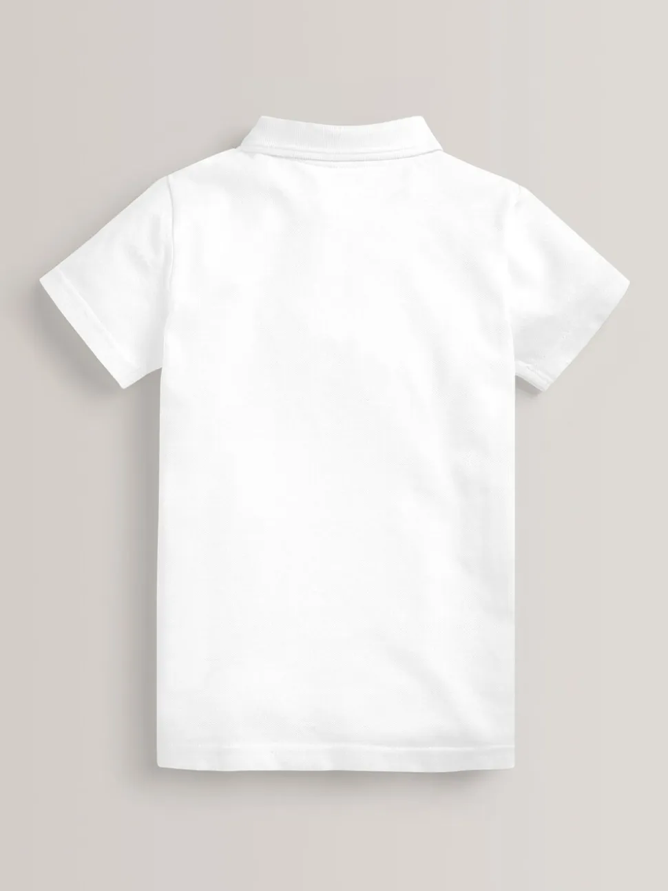 Blanc - Polo scolaire en coton 100% à fermeture facile 2 Lot (3-16ans)