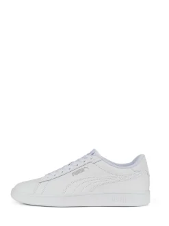 Blanc - Puma Smash 3.0 Baskets en cuir pour les jeunes