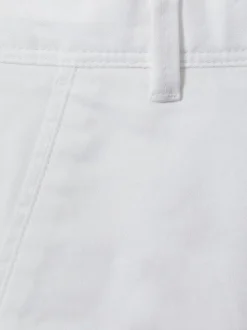 Blanc - Reiss Pitch coupe Slim Pantalons chinos décontractés