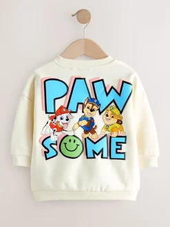 Blanc - Sweat-shirt Paw Patrol à col rond (9mois -8ans)
